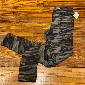 Planet Gold Camouflage Leggings NWT